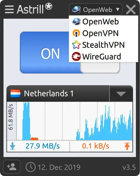 astrill OpenWeb and StealthVPN